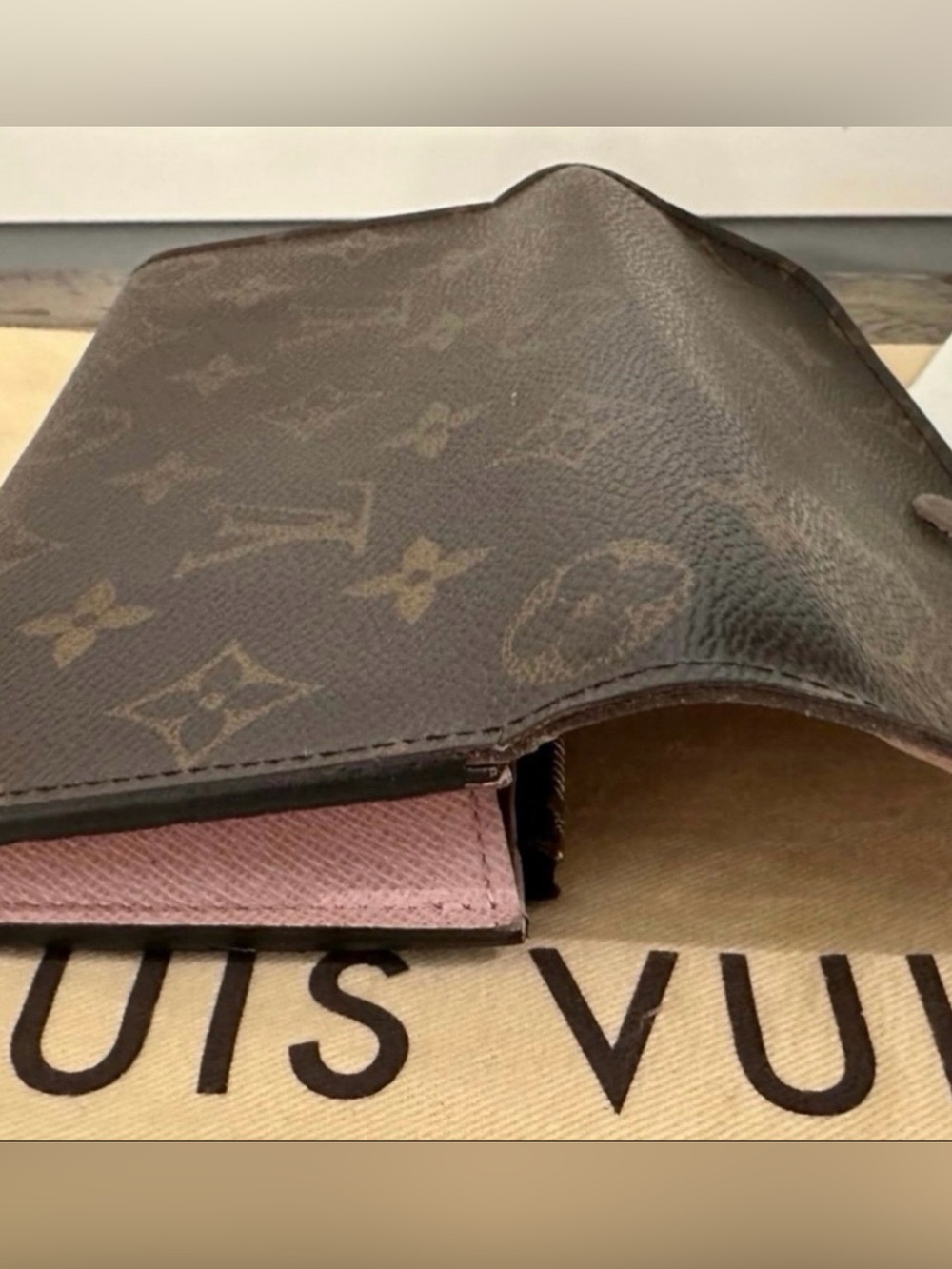 Louis Vuitton Monogram Canvas Emilie Bifold Wallet - Rose Ballerine Interior - Picture 8 of 13